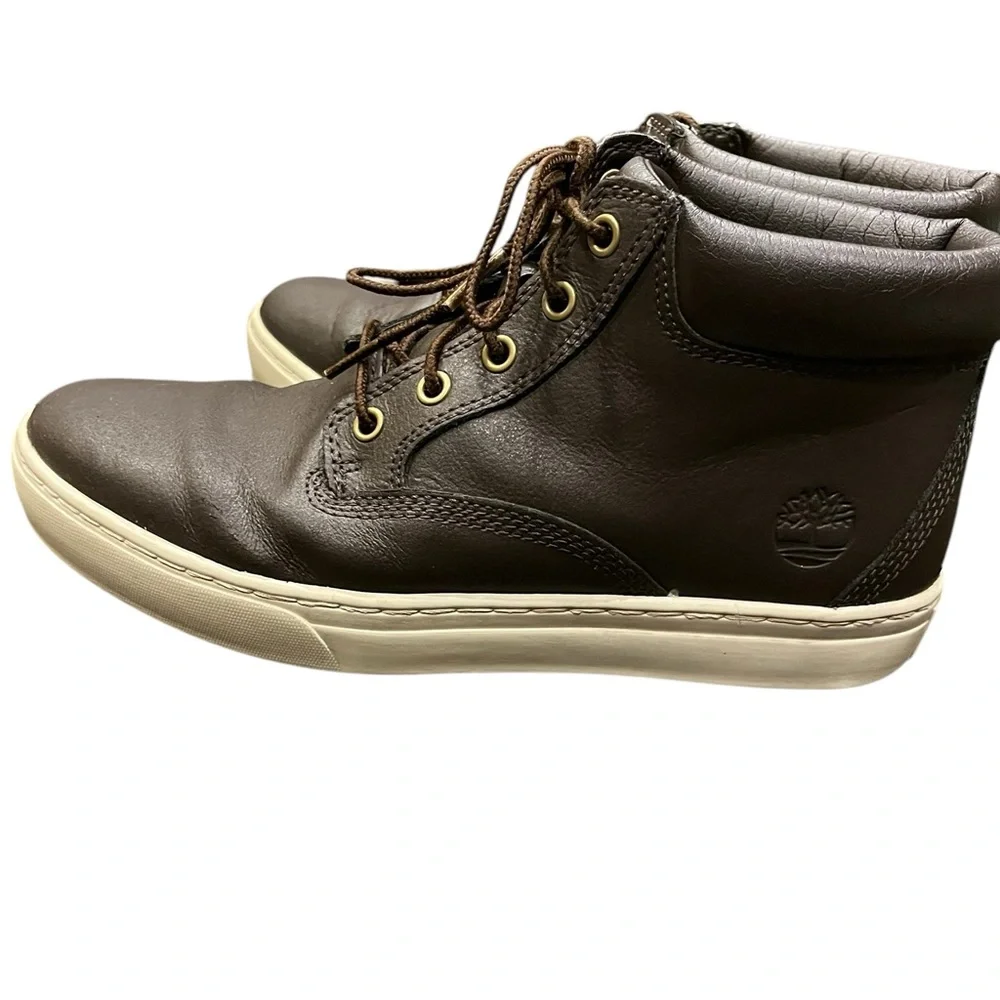 Timberland Dark Brown Leather A181C Lace Up Chukka‎ Shoes Men’s Size 8.5